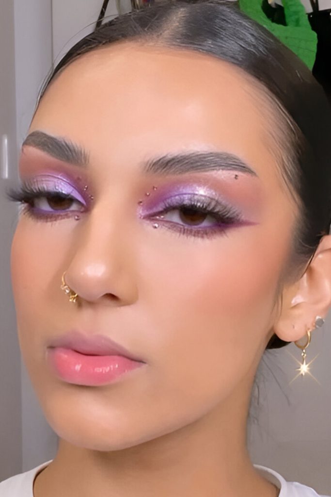 Frosty Purple Blush Accents