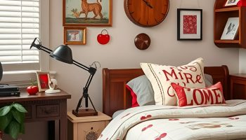 Less Is Cherry More A Bold, Juicy Minimalist Space
