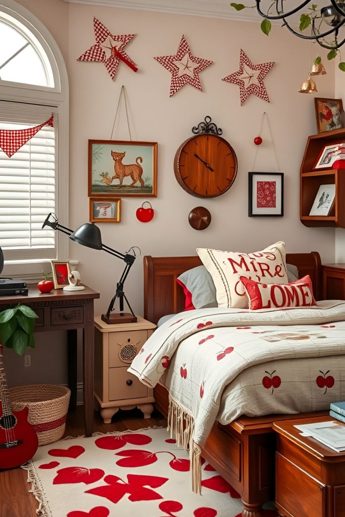 Less Is Cherry More A Bold, Juicy Minimalist Space