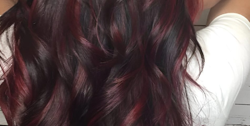 Long Waves with Cherry Red Highlights