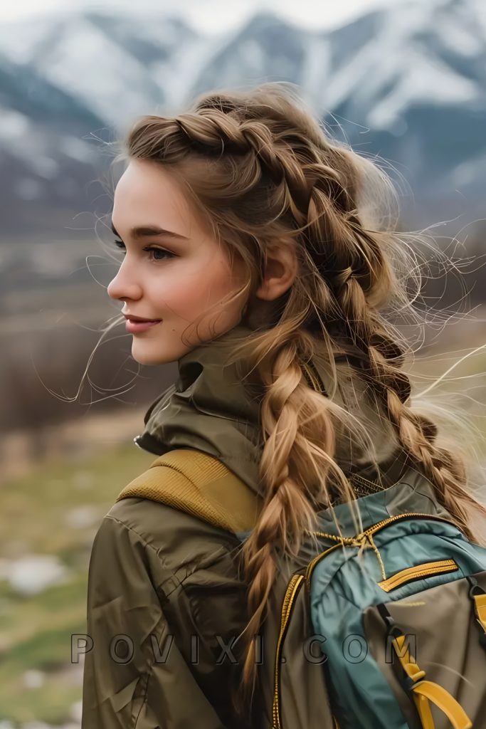 Loose, Low Braids for Relaxed Attitude
