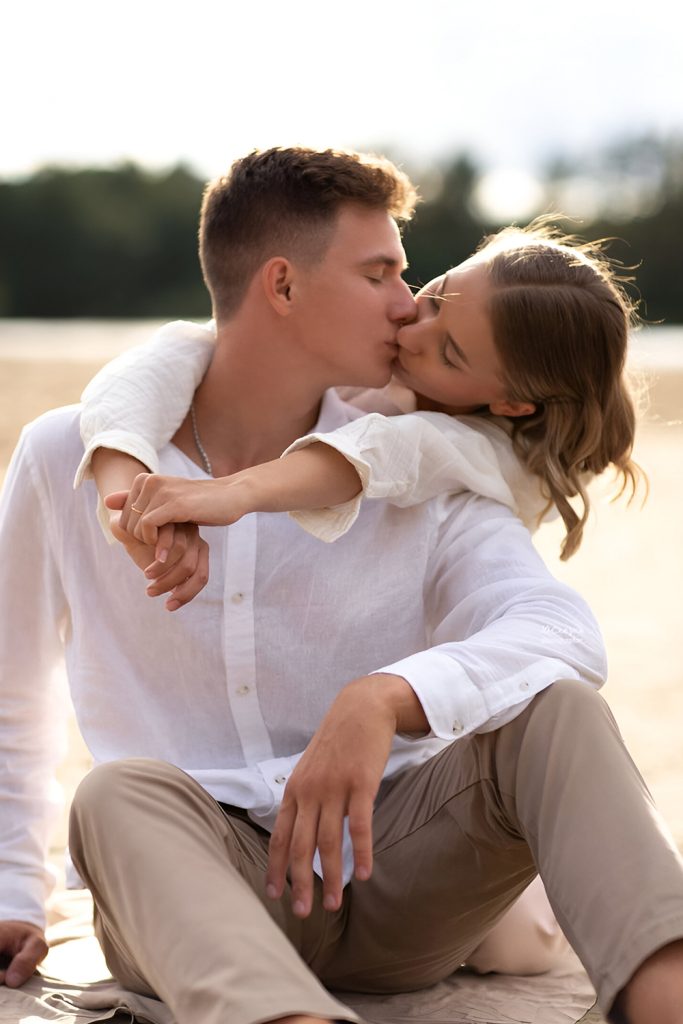 Lying in Love Carefree Moments
