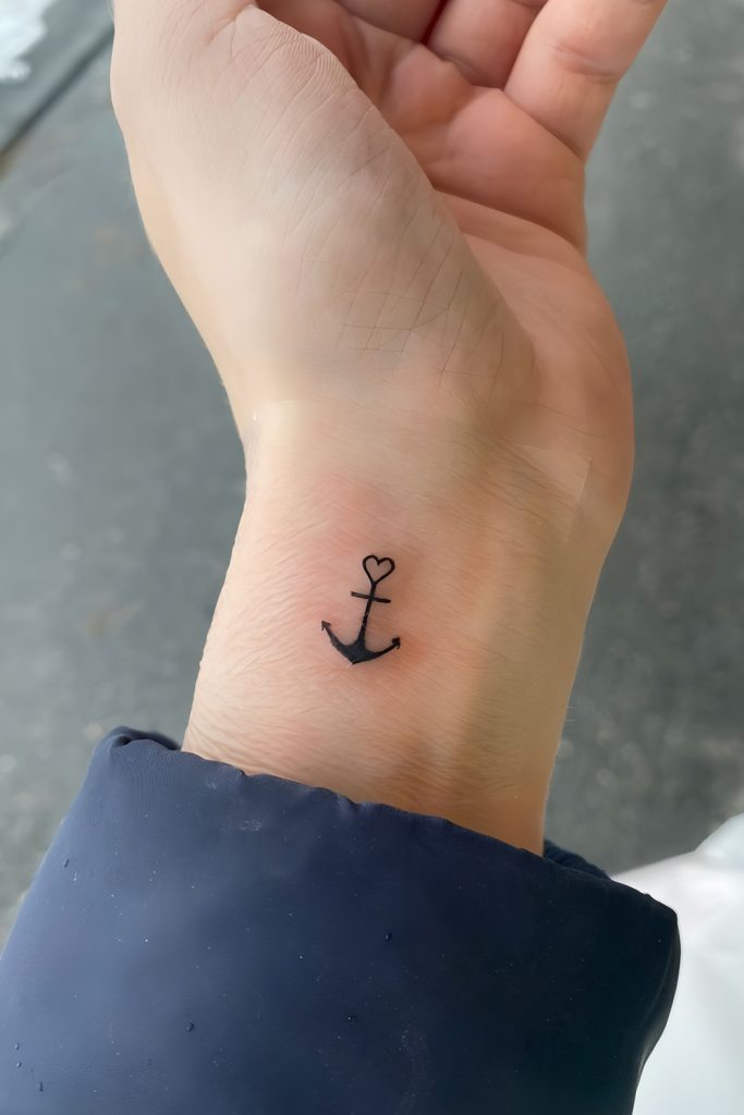 Mini Anchor Tattoos for a Rooted Yet Adventurous Soul