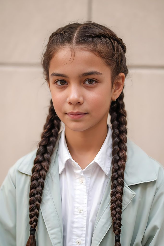 Pigtail Braids Fun & Strong at Any Time