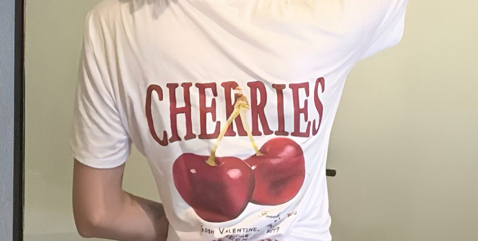 Playful Side with a Cherry Girl Graphic Tee