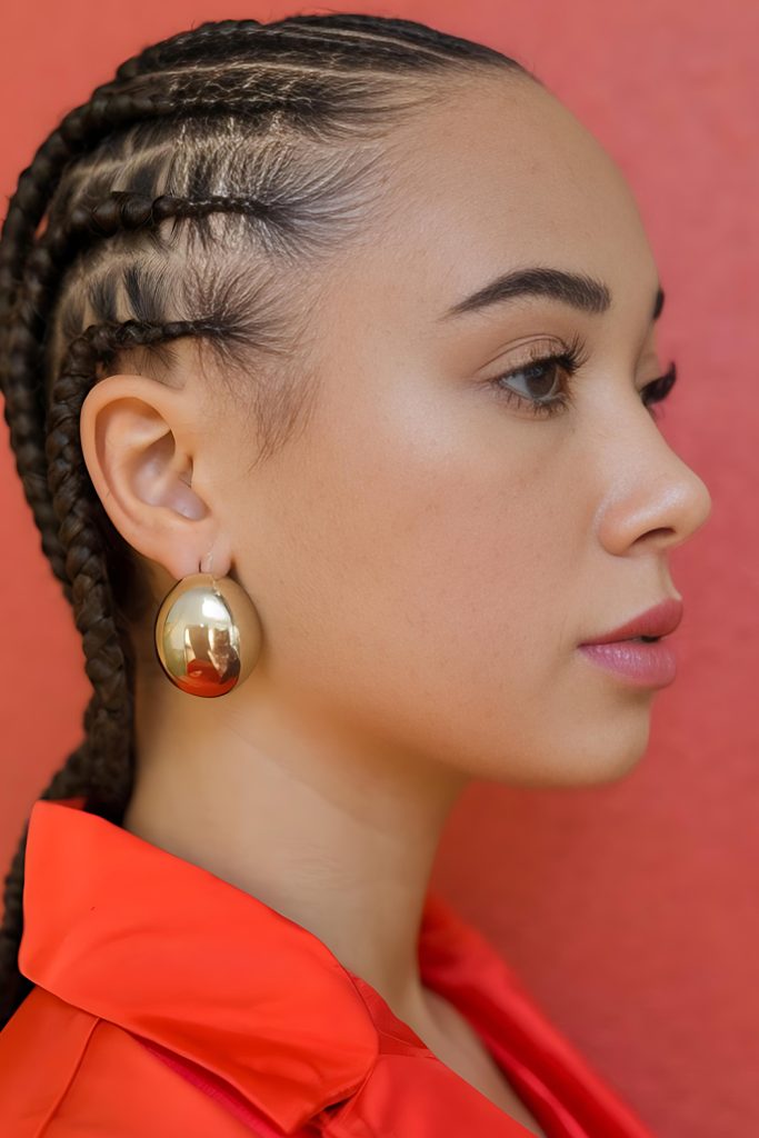 Polished Braids for a High Fashion Finish