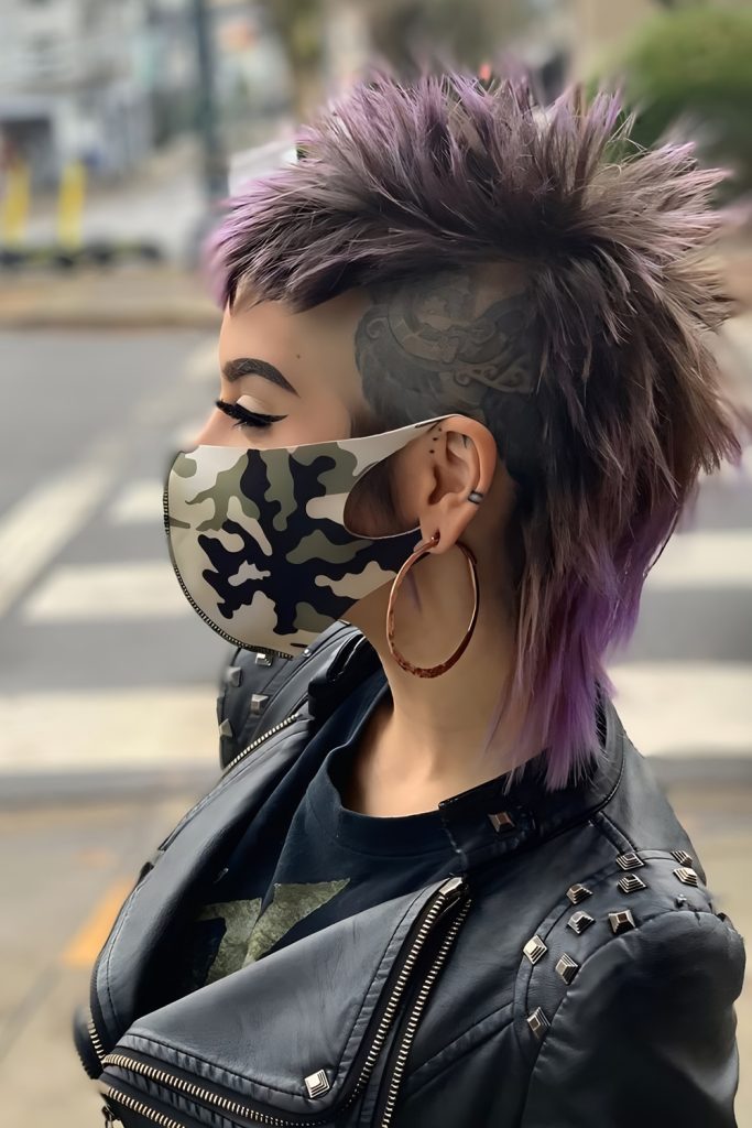 Punk Inspired Pixie Mohawk Motif