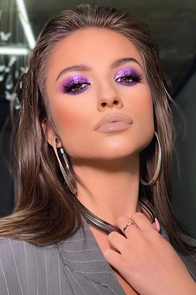 Purple and Silver Shimmer