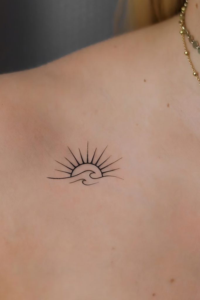 Sunset Gradient Tattoos That Glow Throughout the Year