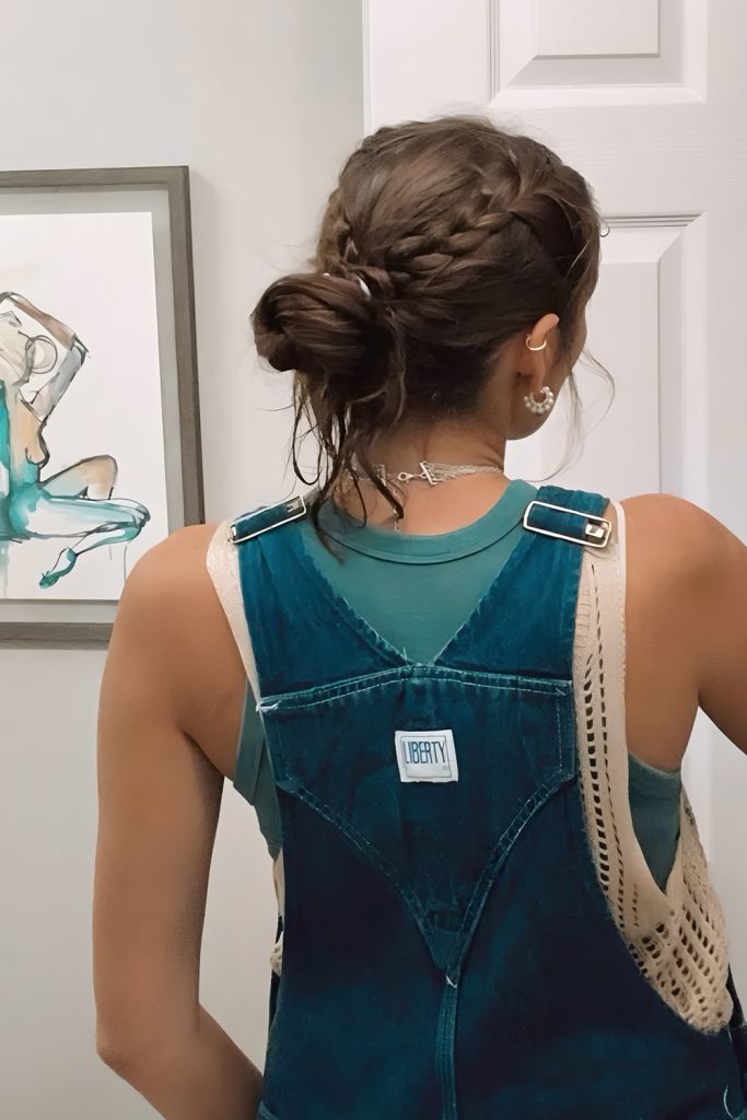 The Low Braided Bun Sleek Meets Secure