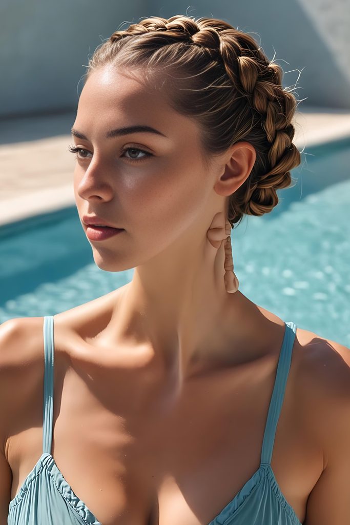 Twisted Crown Short Hair, Royal Vibes