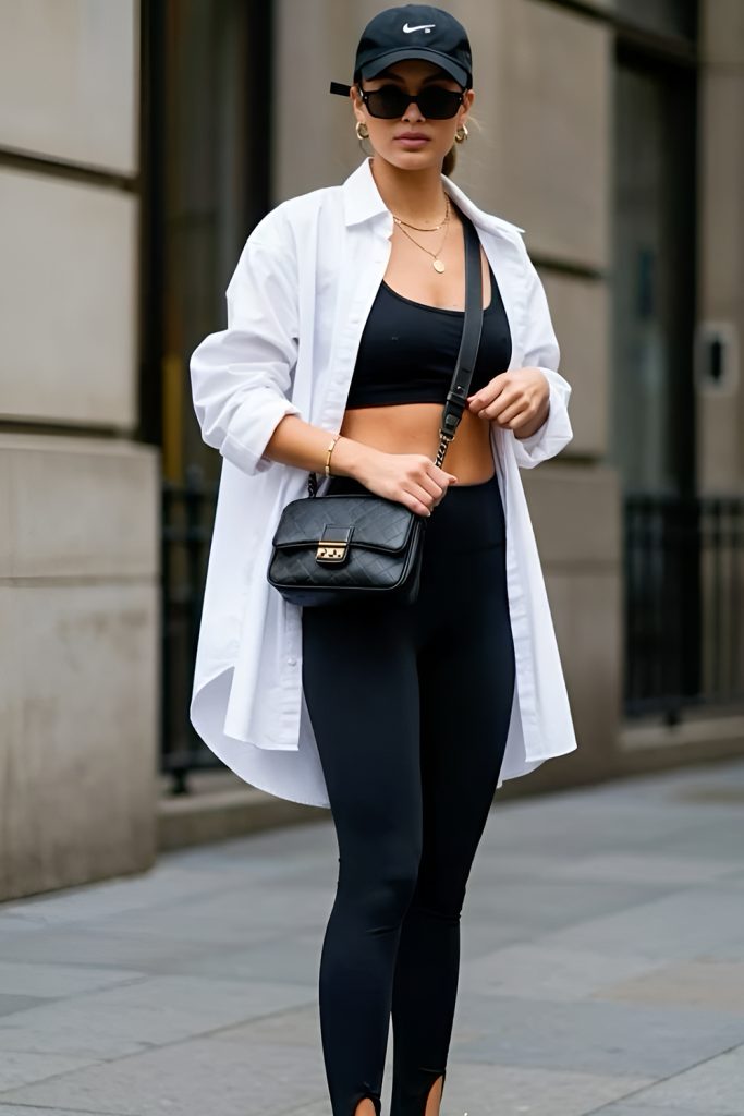 All Black Athleisure for Timeless Power