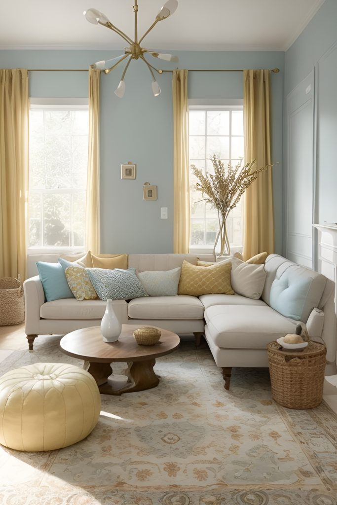 Balanced Sophistication with a Grey and Yellow Color Scheme
