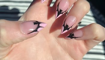 Bat Wing French Tips That Take Flight