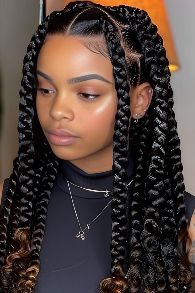 Bold and Beautiful Chunky Braids