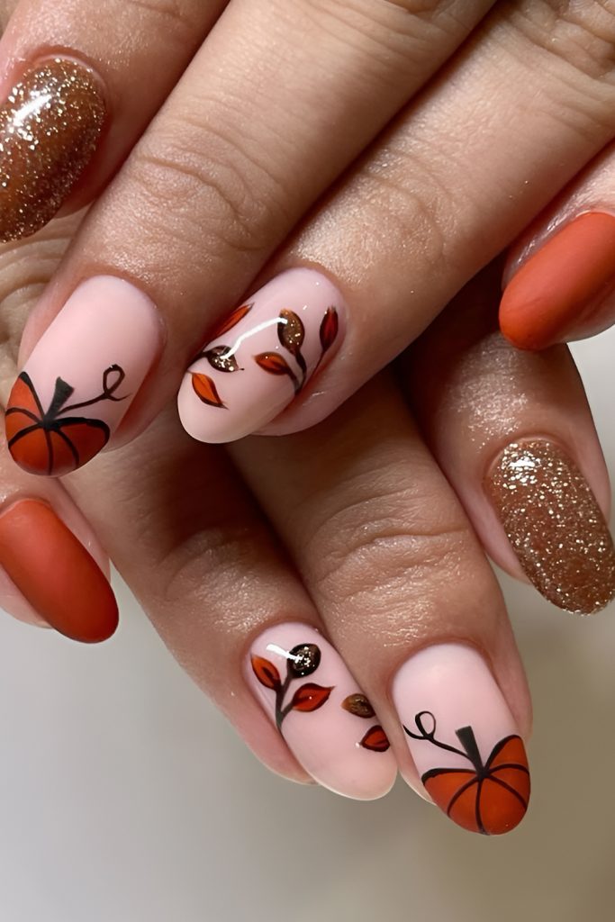 Burnt Orange & Rust Nails for Authentic Autumn Vibe