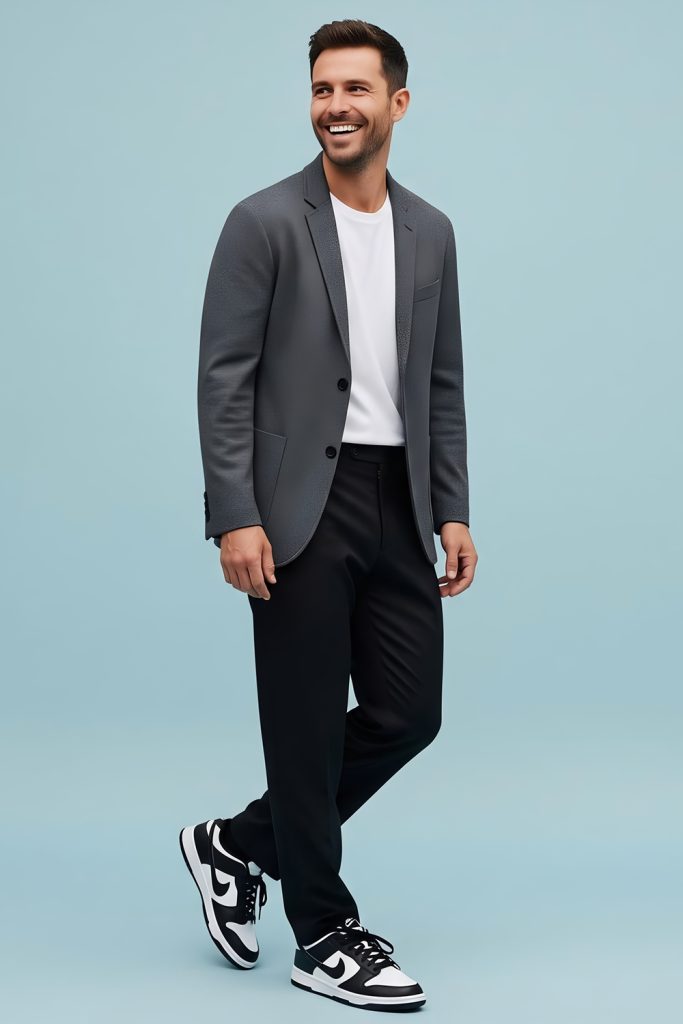 Casual Suits With Sneakers