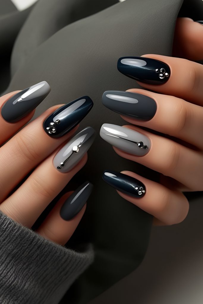 Charcoal, Graphite & Soft Black Grey Goes Glam
