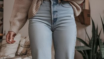 Comfy Knit Sweaters and High Waisted Jeans