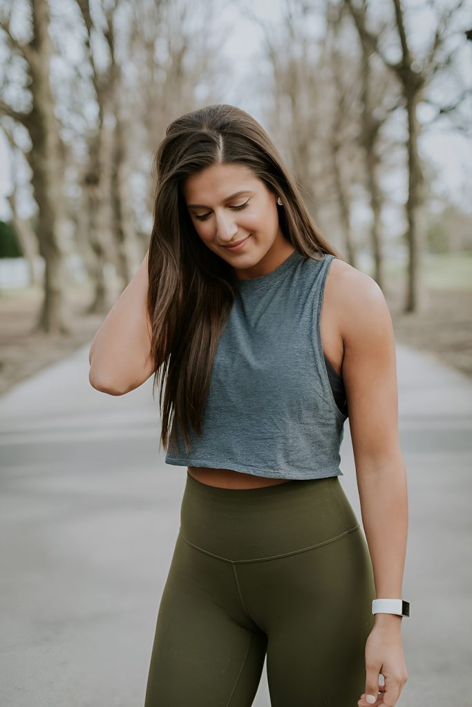 Cropped Sweatshirts Over Fitted Tanks