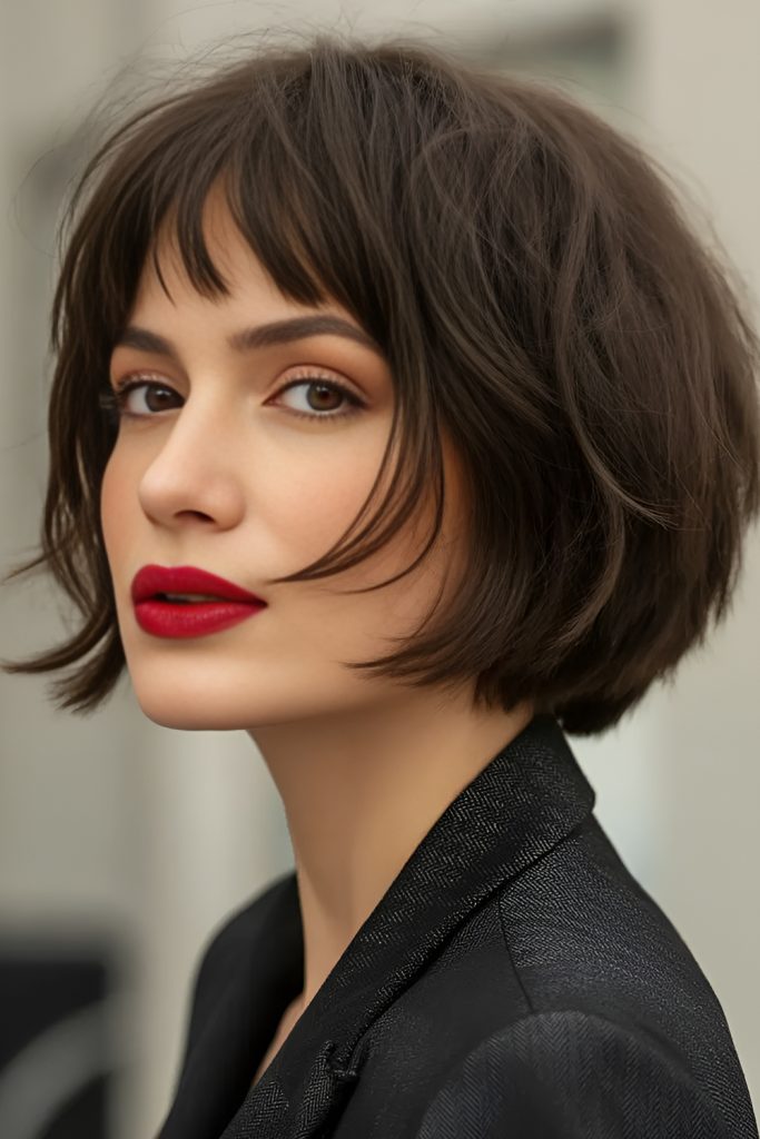 Cutting Short Hair with Layers, Bangs & Texture