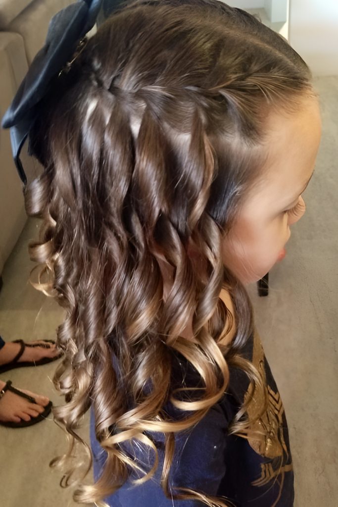 Elegant and Flowing Waterfall Braids