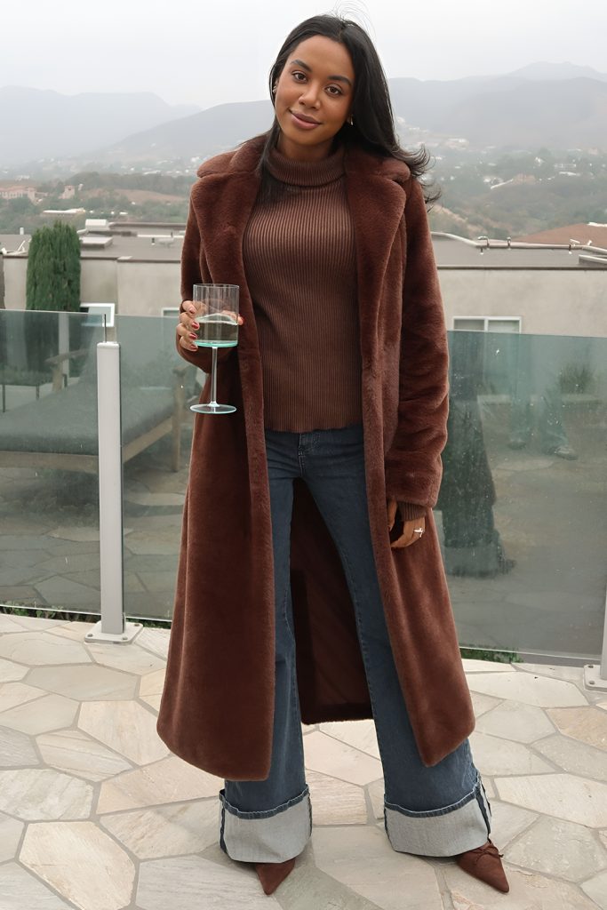 Faux Fur Coat for Luxe Warmth