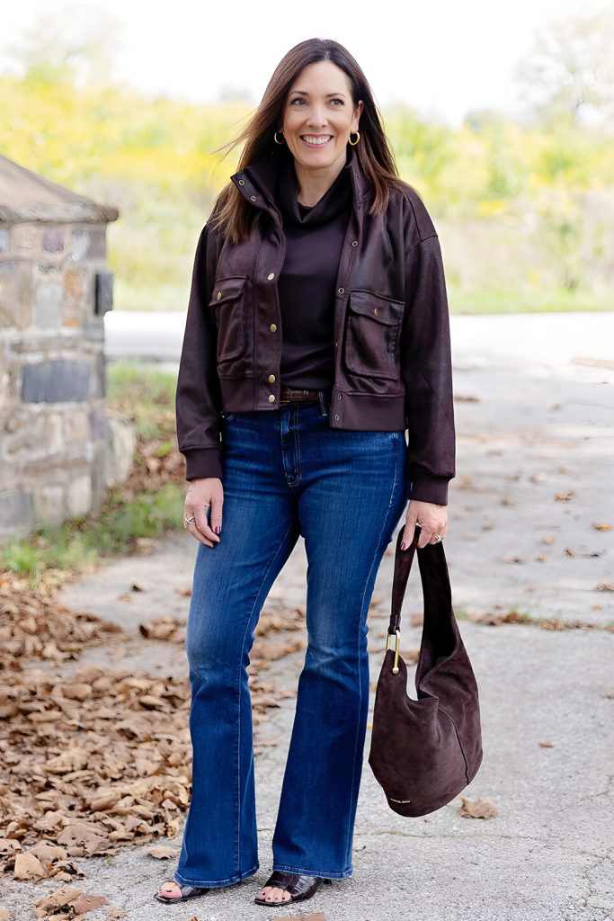 Feminine Blouse with Dark Wash Jeans