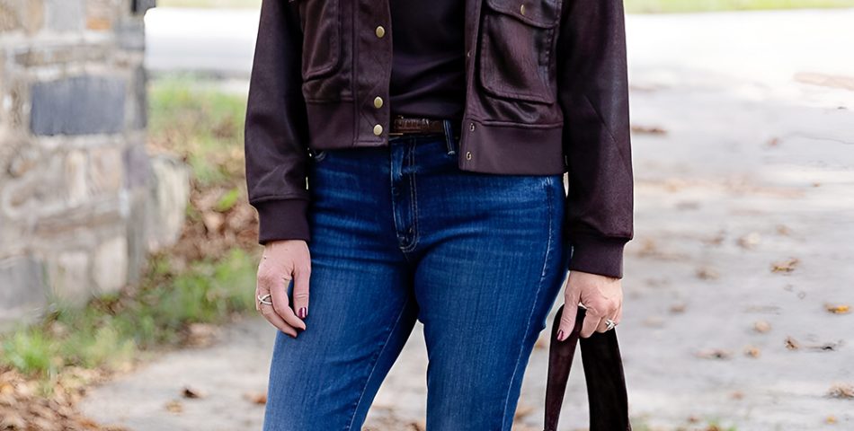 Feminine Blouse with Dark Wash Jeans