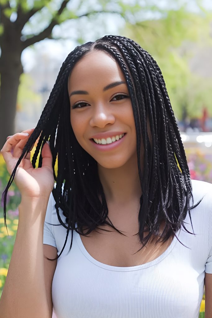 Flat Twist Out with Loose Wave