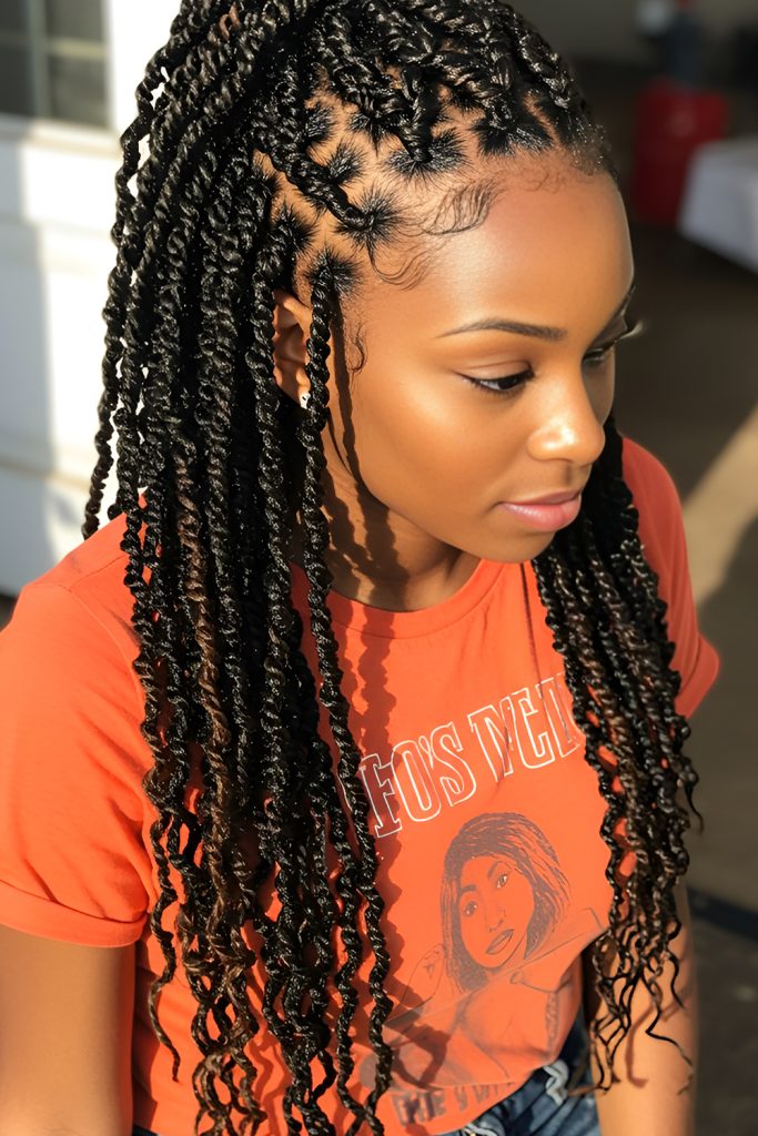 Flat Twists with a Side Part