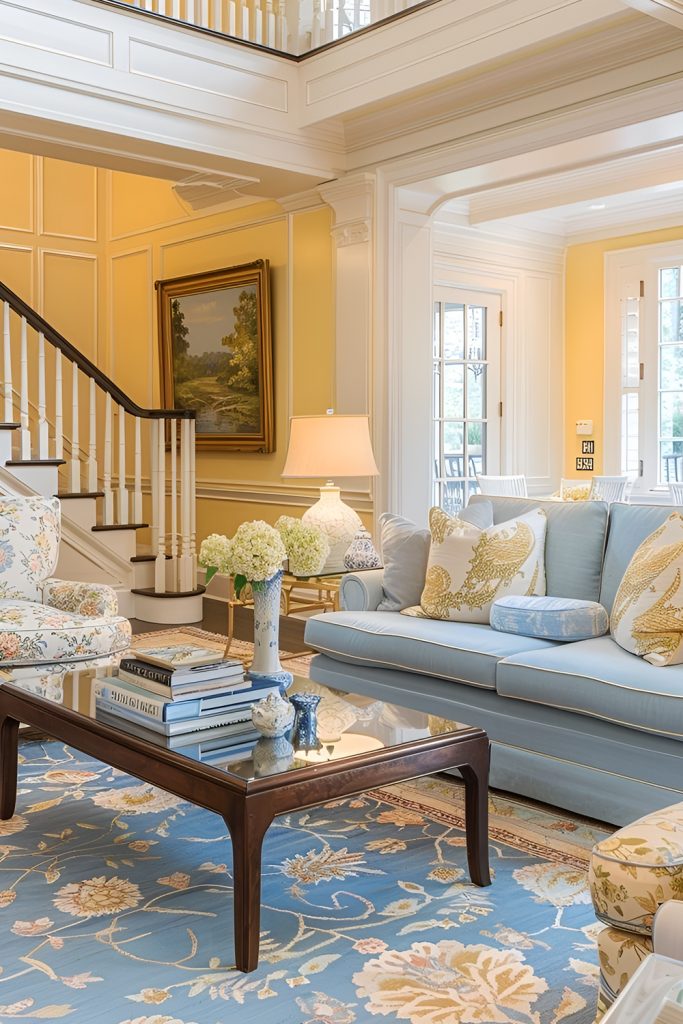 French Country with Pale Yellow and Vintage Flourishes