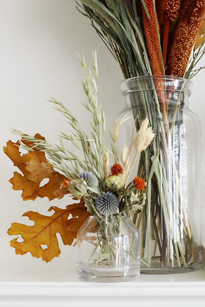 Garnish with Dried Flowers and Grasses