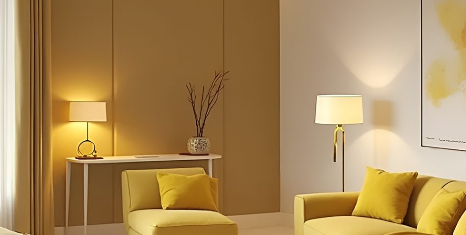 Glamorous Gold Infused Yellow with Luxe Finishes