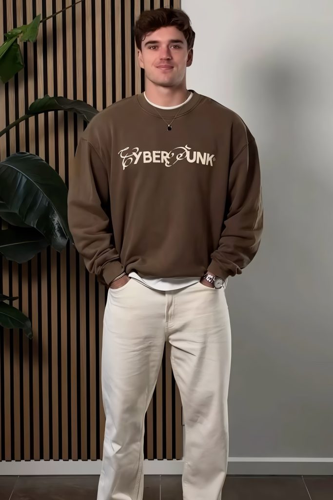 Graphic Sweatshirts & Loose Jeans