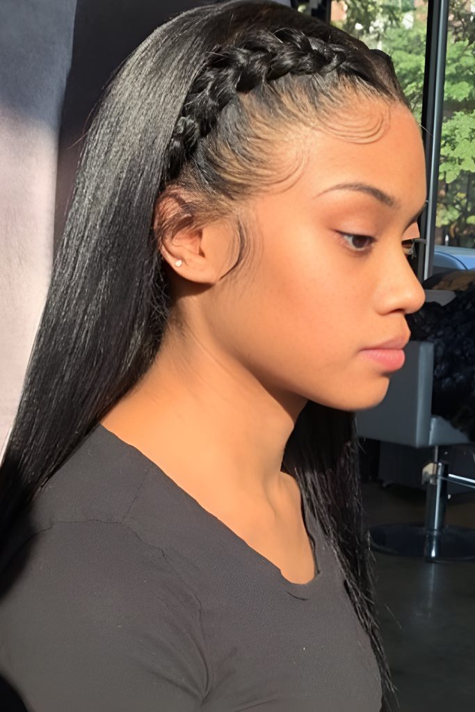Halo Braids Royal and Protective