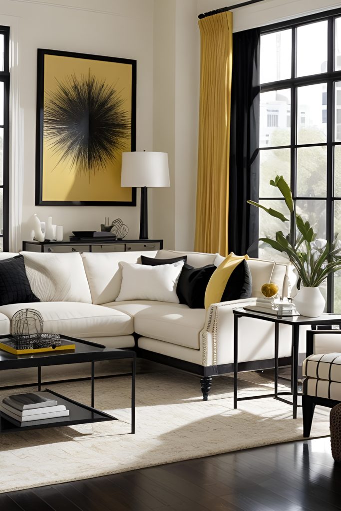 High End Modern with Clean Yellow and Black Contrast