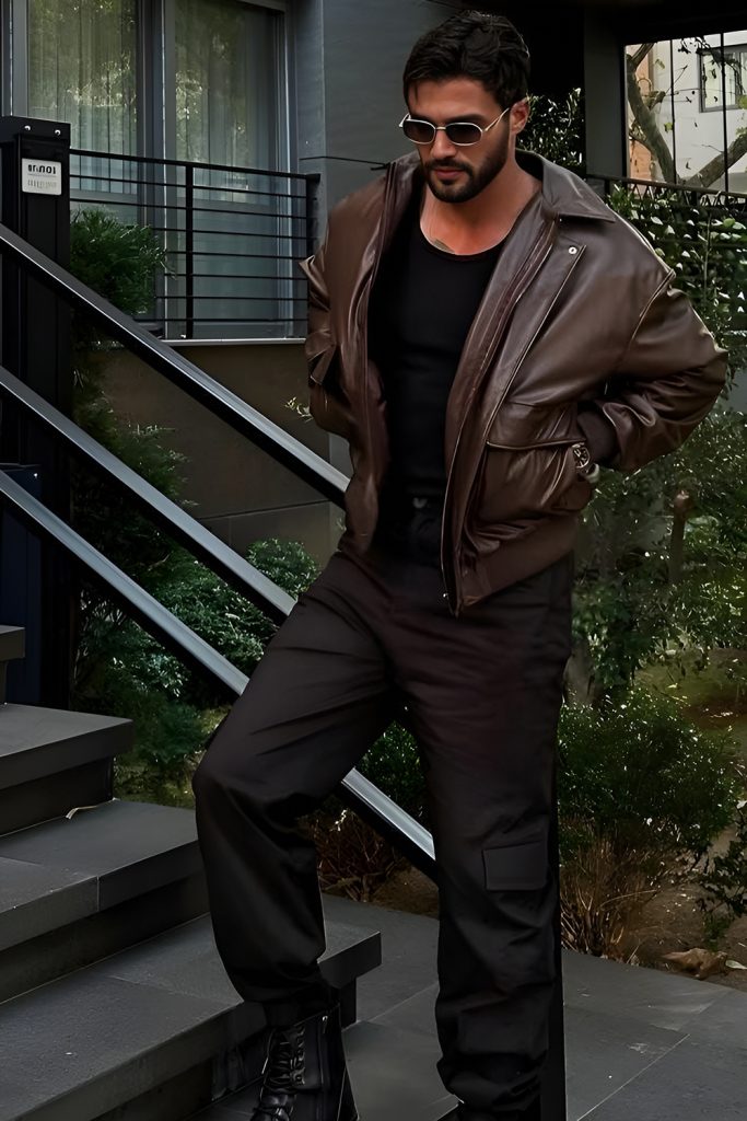 Keep It Cool and Effortless with a Leather Jacket Look