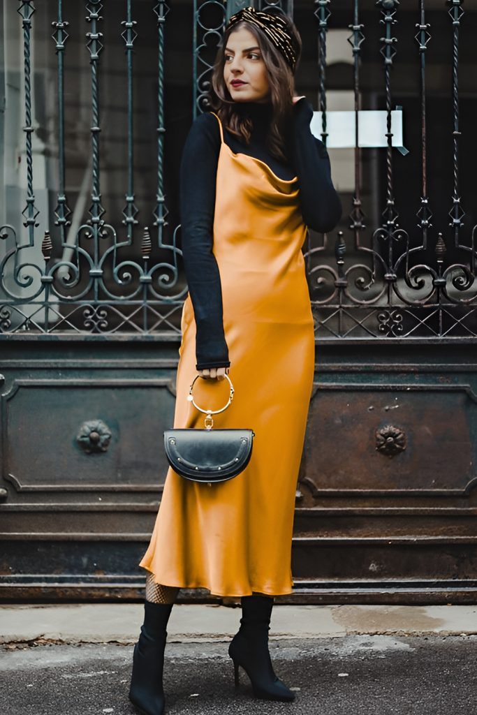 Layered Turtlenecks and Slip Dresses