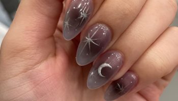 Moon Phase Nails for a Magical Night