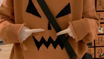 Oversized Sweaters with a Touch of Sinister Chic