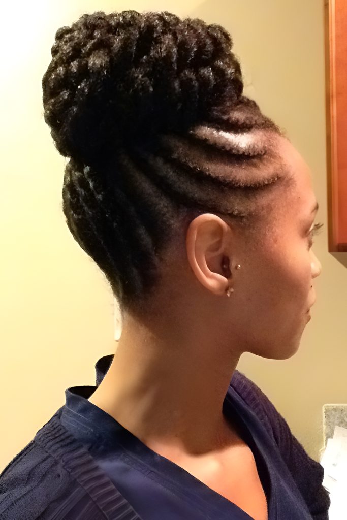 Polished and Protective Flat Twisted Bun