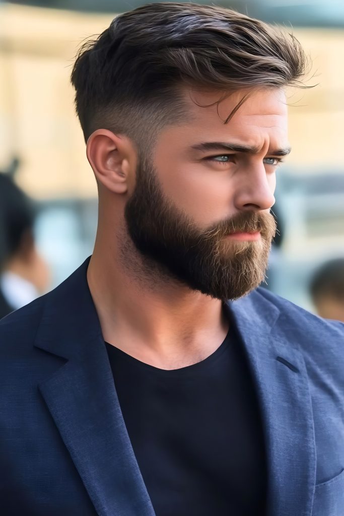 Rough Taper with Beard Blend