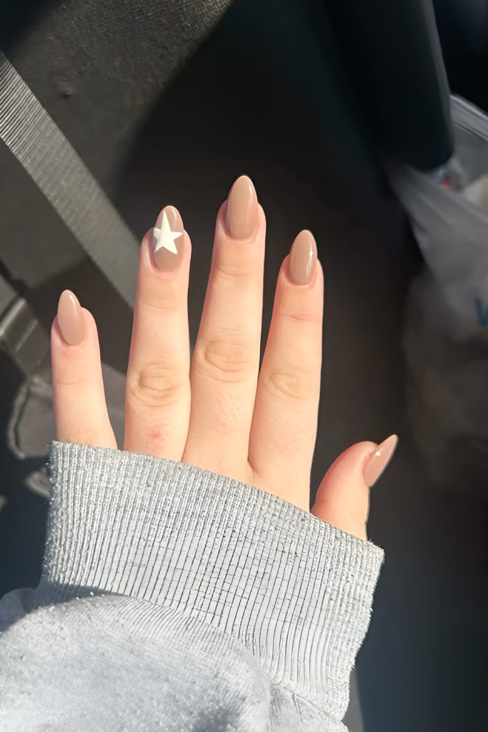 Sheer Neutral Base with Star Accents