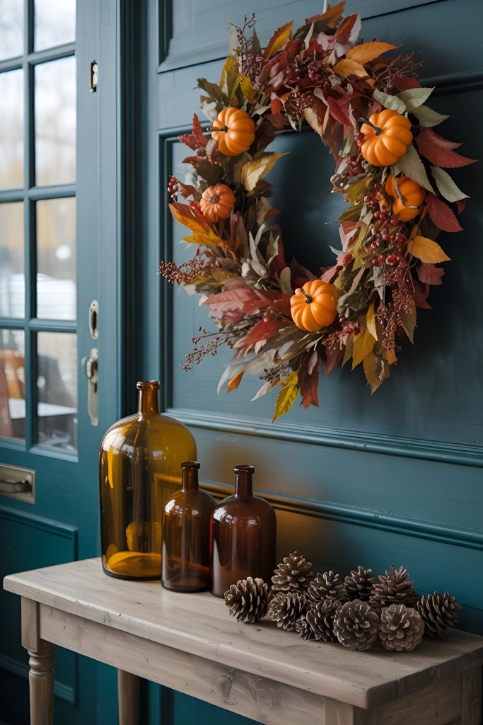 Show a Fall Wreath Inside