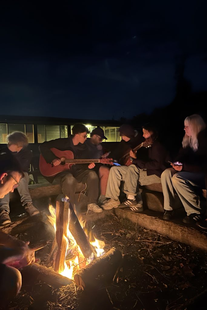 Sit Around a Bonfire and Share Stories with Friends