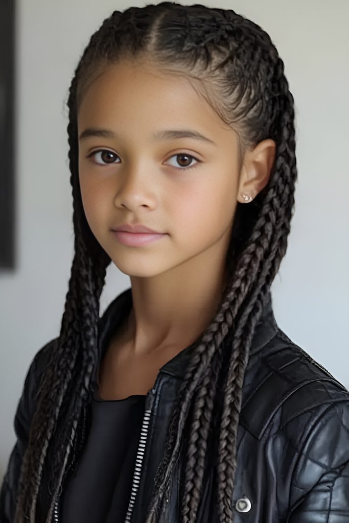 Sleek and Simple Cornrows