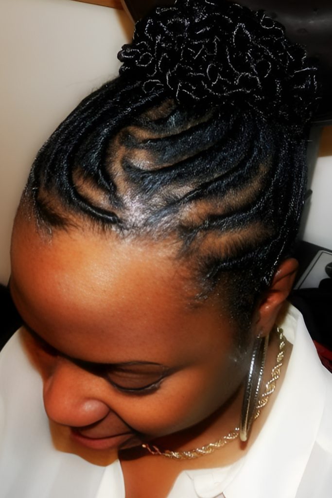 Sleek and Simple High Bun with Flat Twists