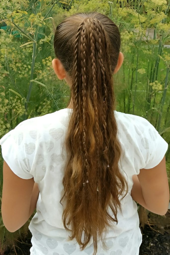 Sophisticated and Playful Braided Ponytail