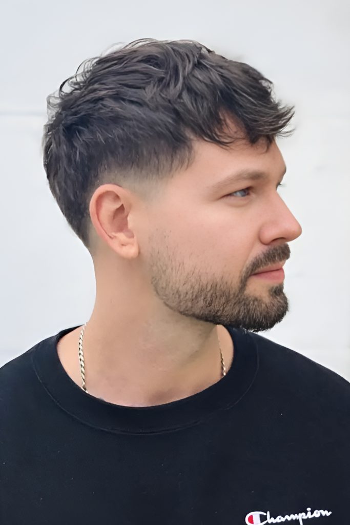 Taper Fade With Textured Top Flattering Style